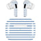 Blue and White Stripes AirPods Skins